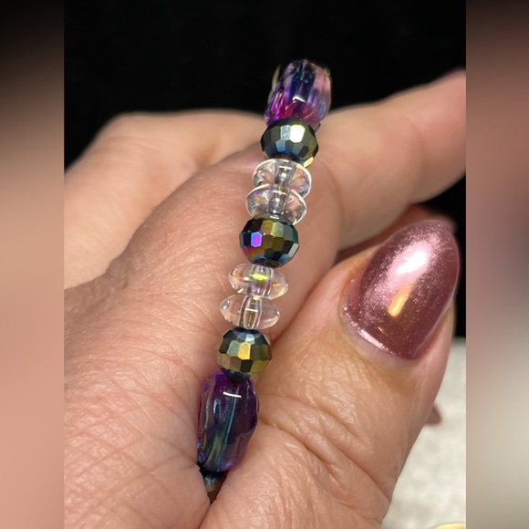 💖💜 Memory wire cuff bracelet with clasp - Picture 7 of 8